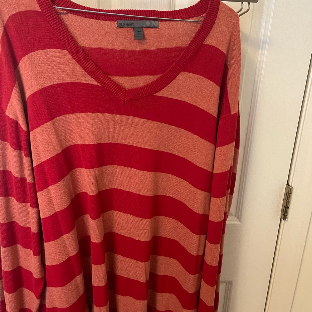 Man’s striped shirt!